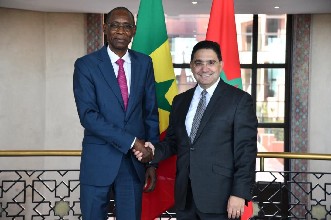 S.E.M. Cheikh NIANG, Ministre de l’Intégration africaine, des Affaires étrangères et des Sénégalais de l’Extérieur et S.E.M. Nasser Bourita 